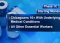 Chicago COVID vaccine eligibility expands to Phase 1C