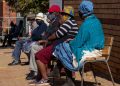 South African retirees waiting to receive doses of Covid vaccine at a clinic near Johannesburg, South Africa, last week.