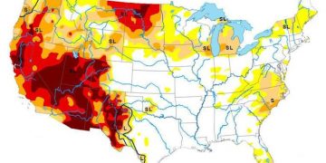 Klamath Water Basin drought impacting farmers, concerning Native American Tribes Mega-drought-depletes-system-that-provides-water-to-40-million-360x180