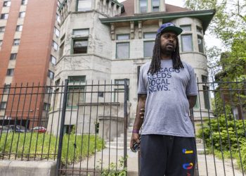 Tuesday, May 25, 2021 in Chicago. Thomas is well known on social media for giving short history lesson about Chicago. | Anthony Vazquez/Sun-Times