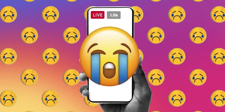 Why are all of the celebrities crying on Instagram Live?