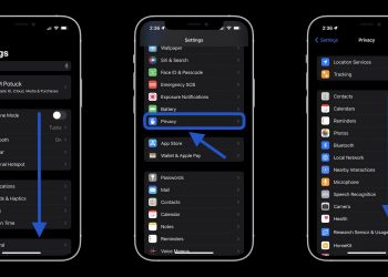 How to turn on iPhone App Privacy Report - settings > privacy > app privacy report