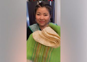 Food blogger Ana Maria Regalado showed her followers how they can make ‘lazy enchiladas’ at home.