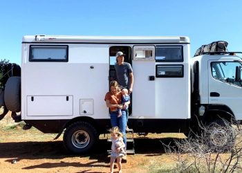 The Standish family has been living in their overland adventure vehicle since last holiday season.