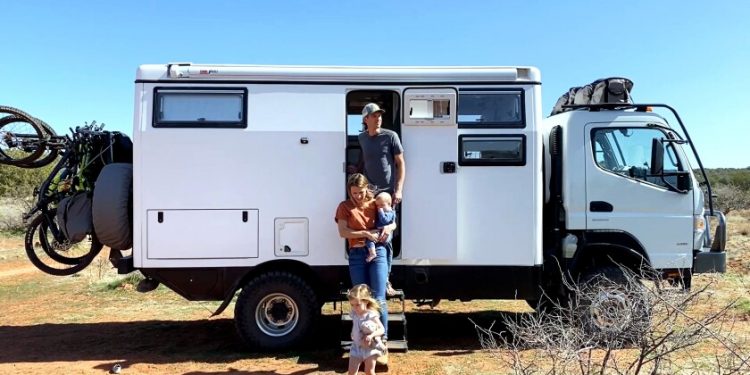 The Standish family has been living in their overland adventure vehicle since last holiday season.
