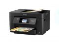 Black  Epson Workforce Pro WF-3820 Wireless Color Inkjet All-in-One Printer on white background