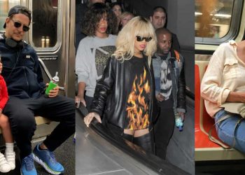 Celebrities spotted using public transport