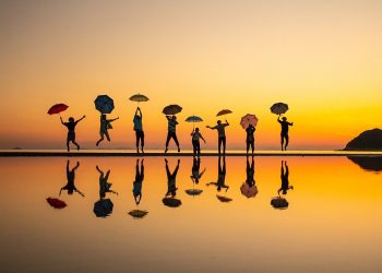 Japan's Chichibugahama Beach, pictured, has become a hit with Instagrammers thanks to its tide pools, which reflect the sky in a 'mirror effect'