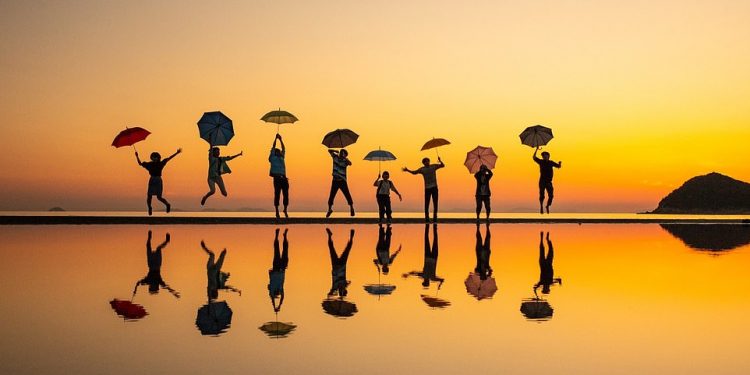 Japan's Chichibugahama Beach, pictured, has become a hit with Instagrammers thanks to its tide pools, which reflect the sky in a 'mirror effect'