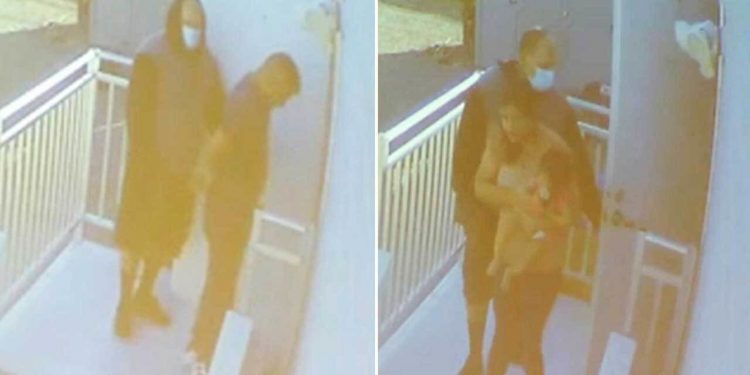 Central California kidnapping: Chilling video shows 2 members zip-tied, mom and baby being taken by suspect