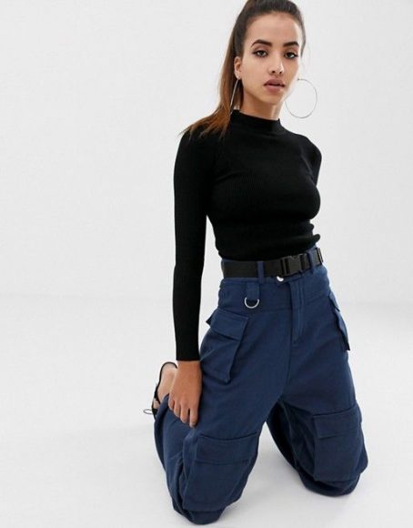 How can I make my cargo pants part of a stylish outfit?