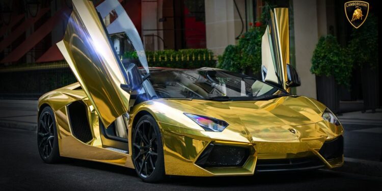 Shiny Gold Lamborghini: The Ultimate Symbol of Luxury
